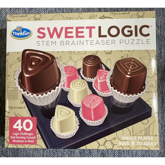 Thinkfun CHOCOLATE FIX Sweet Logic Game, 40 Challenges, Ages 8+ Complete - Picture 1 of 2
